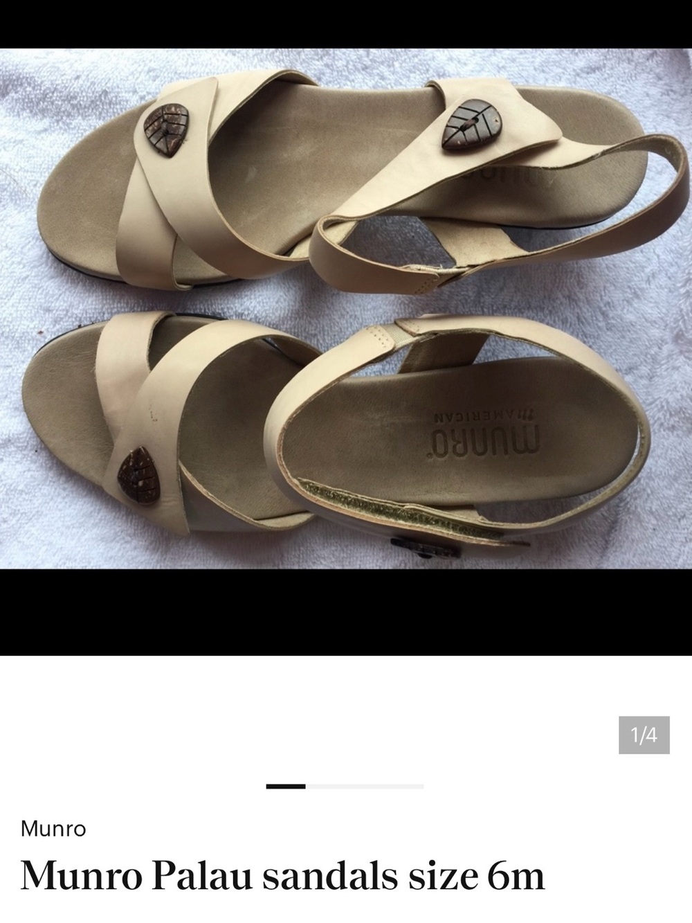Munro Palau sandals size 6m